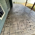 Concrete patio