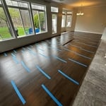 Glue down hardwood