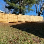 Privacy wood dog step