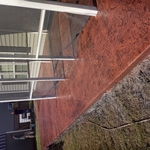 Stamped concrete patio
