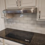 Installation of hood and cooktop