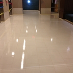 Elevator lobby tile and grout