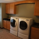 Laundry room Maple cabinets