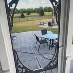 fixed screen door repair.