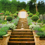 Steps to pavilion