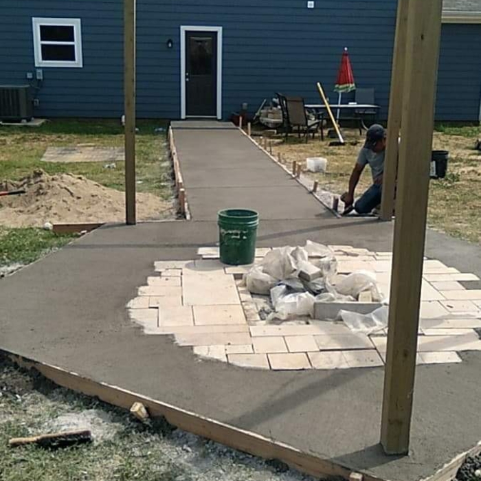 Concrete pad