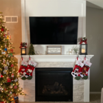 Family room fireplace