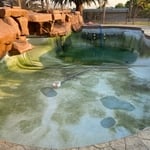 Once the pool was drained