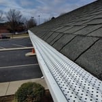 Gutter guard installed