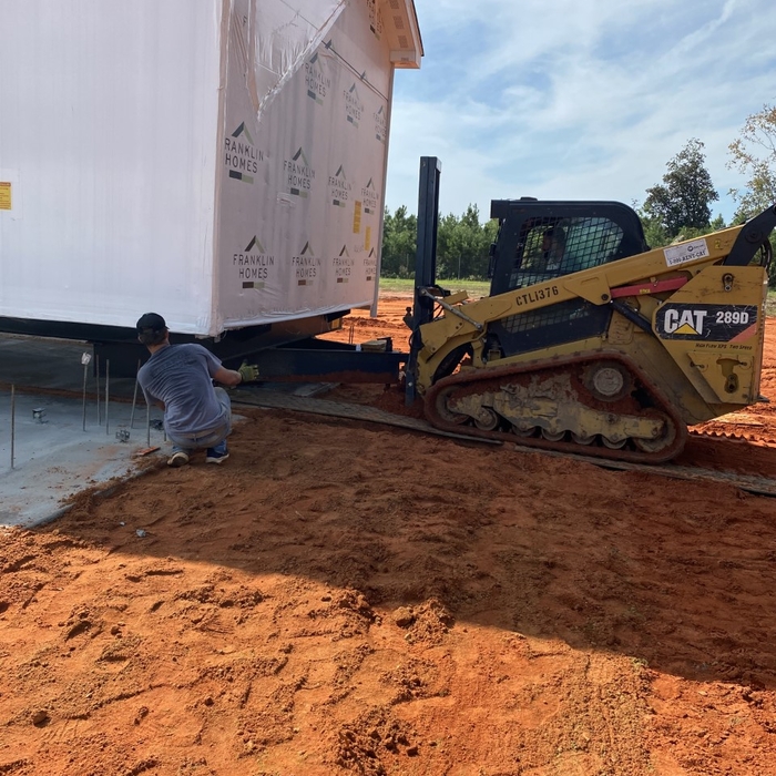 setting home on slab
