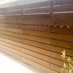 Modern Slat Wood Fence