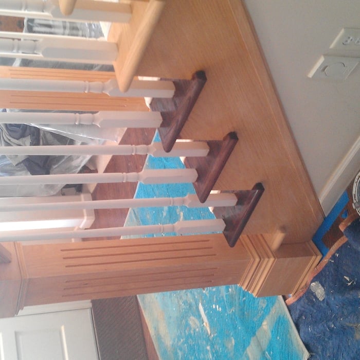 Handrail, treads and balusters