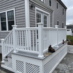 Deck and door addition.