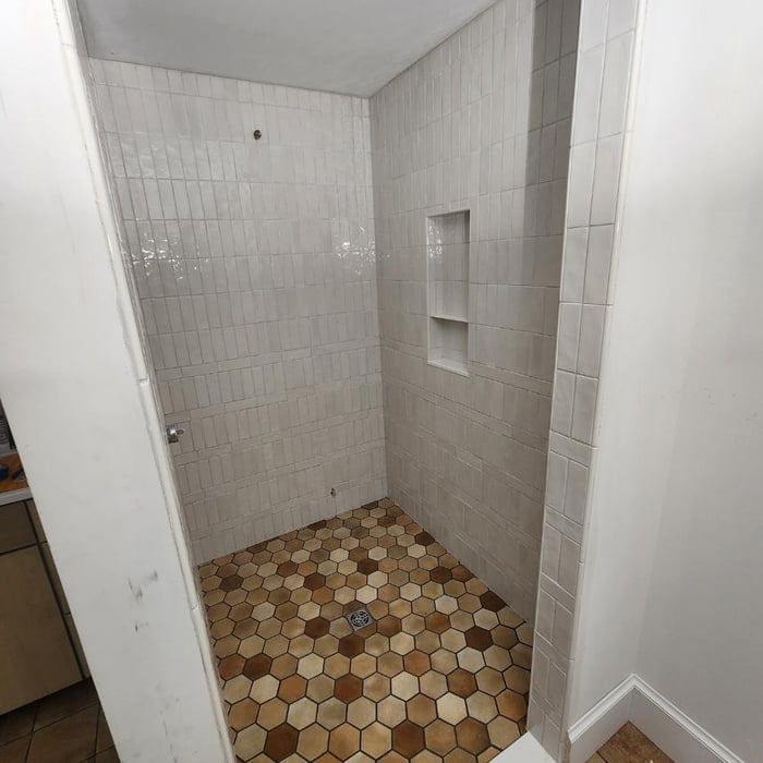 Custom tile shower