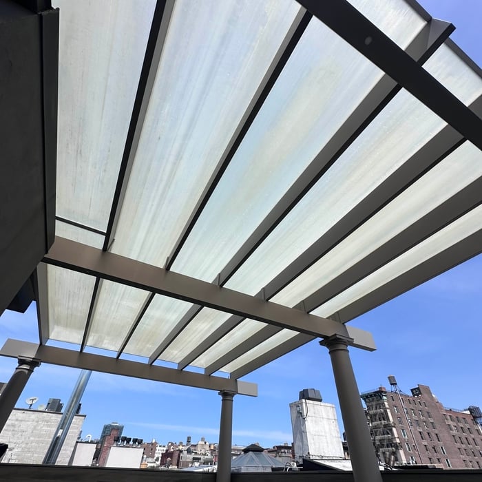 Awning cleaning