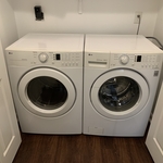 washer and dryer installed