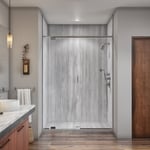 Shower in Veincut Gray
