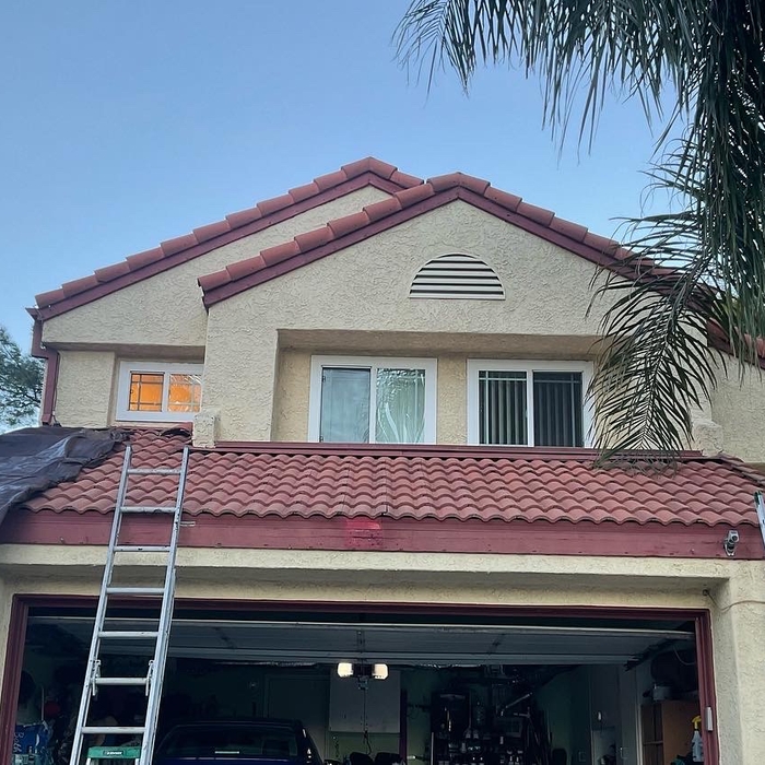 Tile roof leak repair 