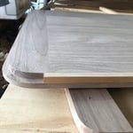 Cherry inlay in progress