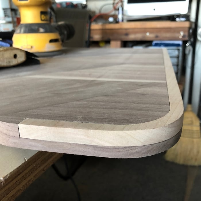 Rough inlay close up