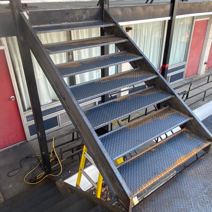 Hotel Metal Stair Repair
