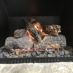 Resetting gas log set