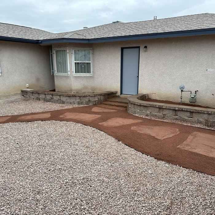 New Irrigated Retaining wall for spring planting
