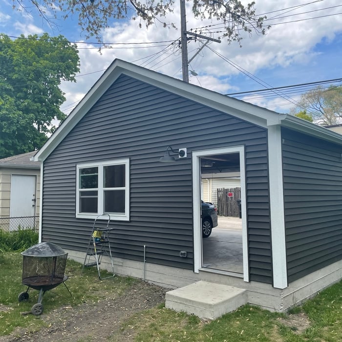 Siding to match house