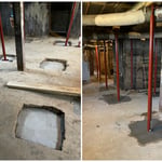 100 year old house support