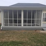 Added porch and gutter