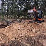 Utility trench in process