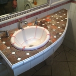 custom counter and mirror