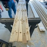 Strips to install T&G wood