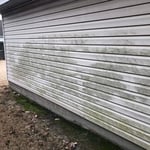 Siding cleaned
