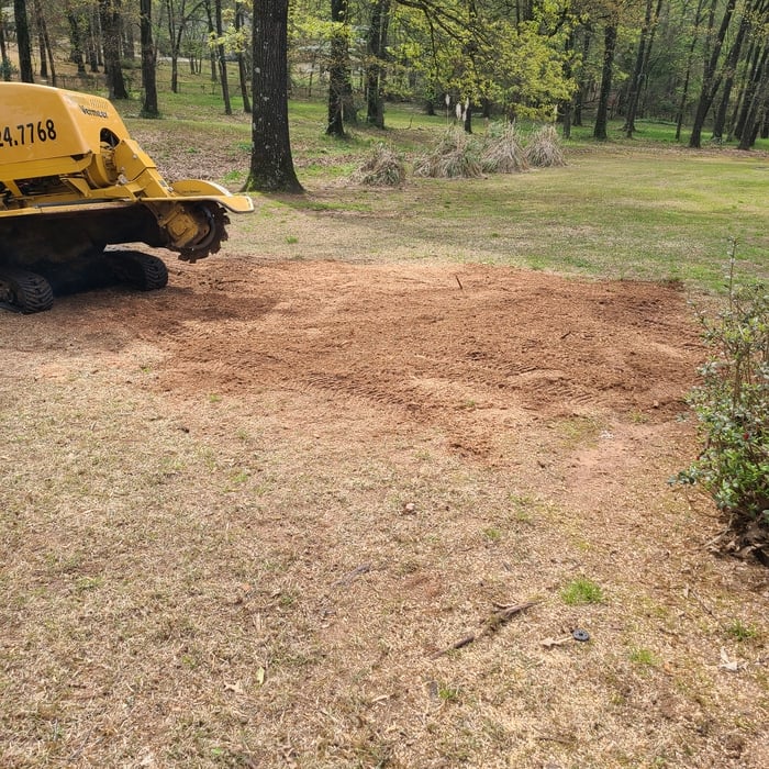 ground and hauled off