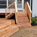 stairs included with cedar deck