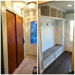 Custom farmhouse entry way build