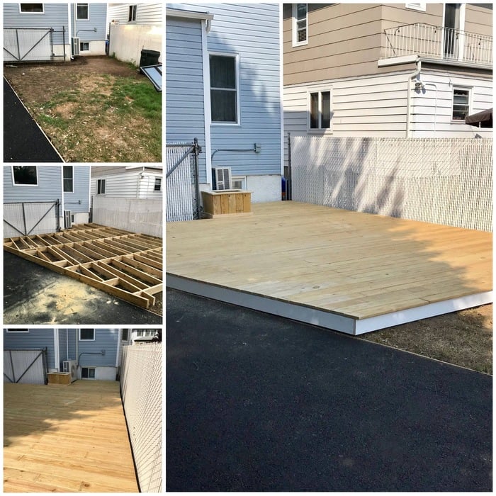 Custom patio build