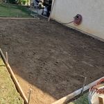 finish graded patio