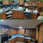 Kitchen declutter & deep cleaning