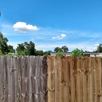 Pressure Washed Fence