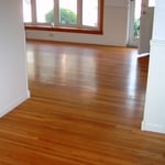 Refinished hard wood floor