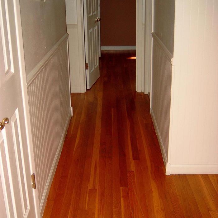 Refinished hard wood floor