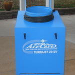 Turbojet machine for air duct cleaning
