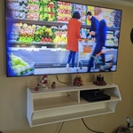 TV Mount with Floating Shelf