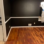 Dining room where hole was