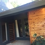 Siding with stain