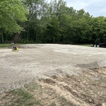 completed rock pad