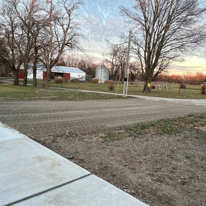 backfill and driveway