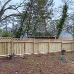 Beautiful lattice fence!